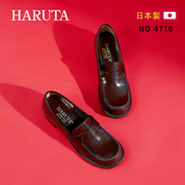 haruta日系百搭学院风百搭小皮鞋 女 乐福鞋 单鞋 中跟4710JK制服鞋