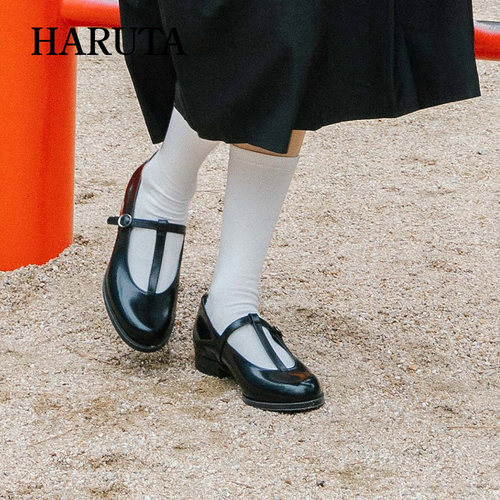 haruta日本进口复古风玛丽珍鞋