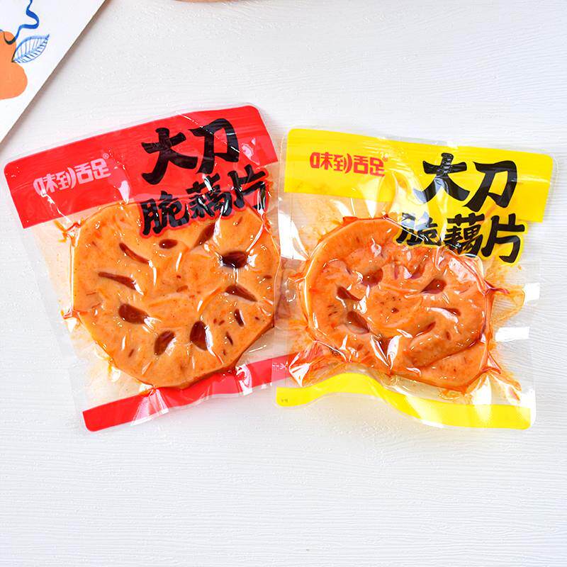 味到舌足大刀脆藕片黑鸭味散称独立小包零食小吃辣卤味大刀脆藕片