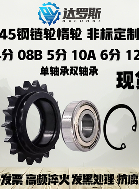 2分04C3分08B4分08B5分10A6分12A惰链轮凸台单双轴承涨紧DRC DRCW
