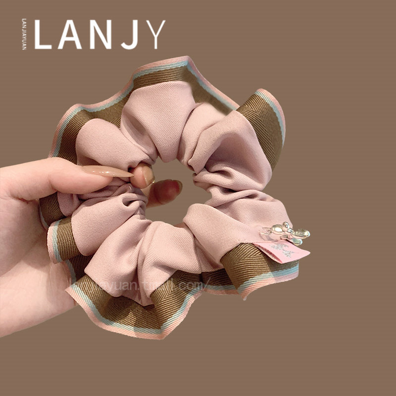 韩版小清新拼色大肠发圈女时尚百搭后脑勺扎马尾头绳头饰百搭发饰,饰品/流行首饰/时尚饰品新,发饰,淘宝优惠券,粉丝福利购,淘宝优惠卷