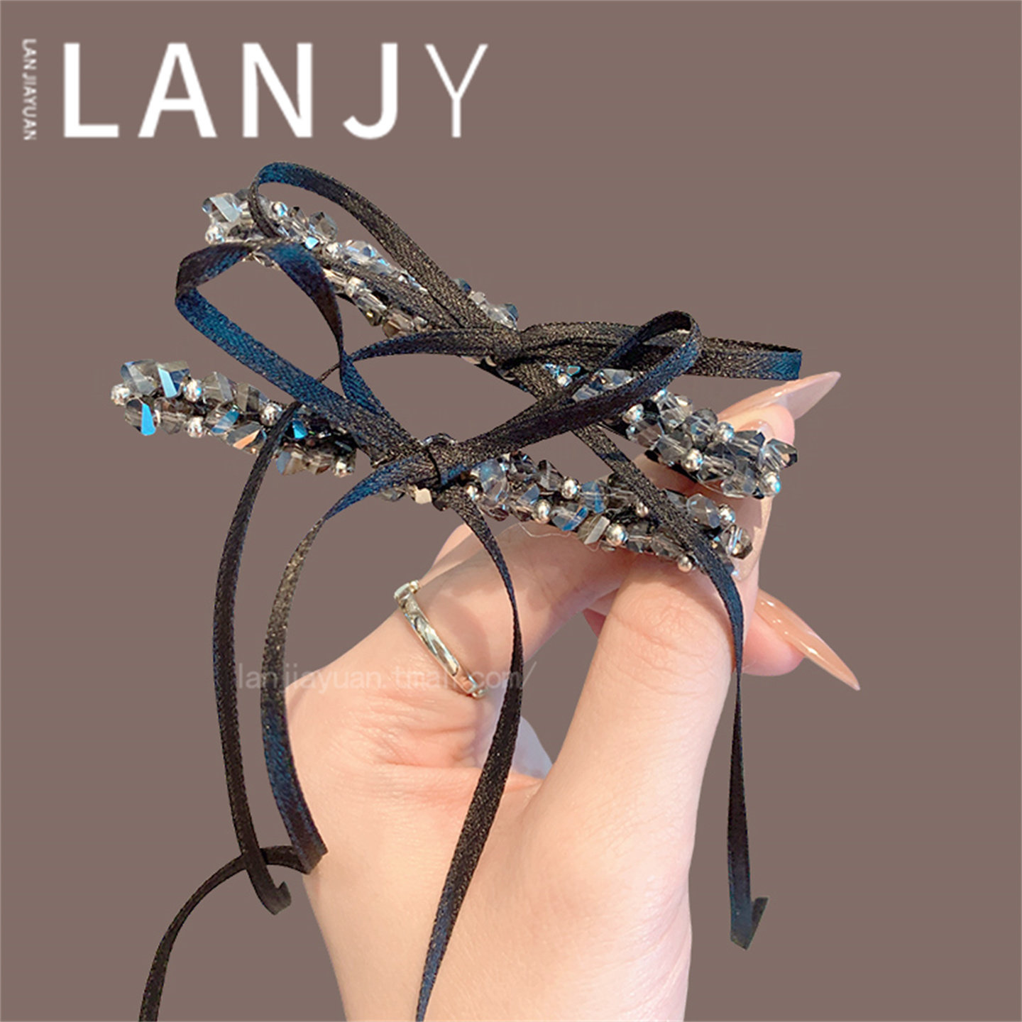 甜美芭蕾风蝴蝶结飘带一字夹超闪满钻侧边夹时尚高级感碎发夹发饰,饰品/流行首饰/时尚饰品新,发饰,淘宝优惠券,粉丝福利购,淘宝优惠卷