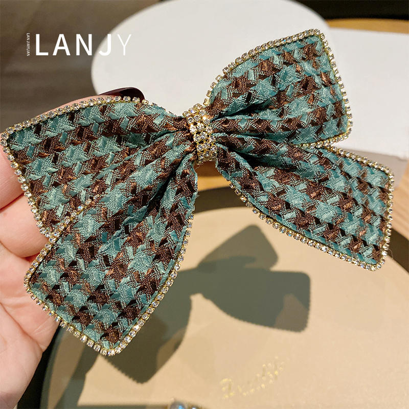 韩国网红蝴蝶结甜美小香风发夹