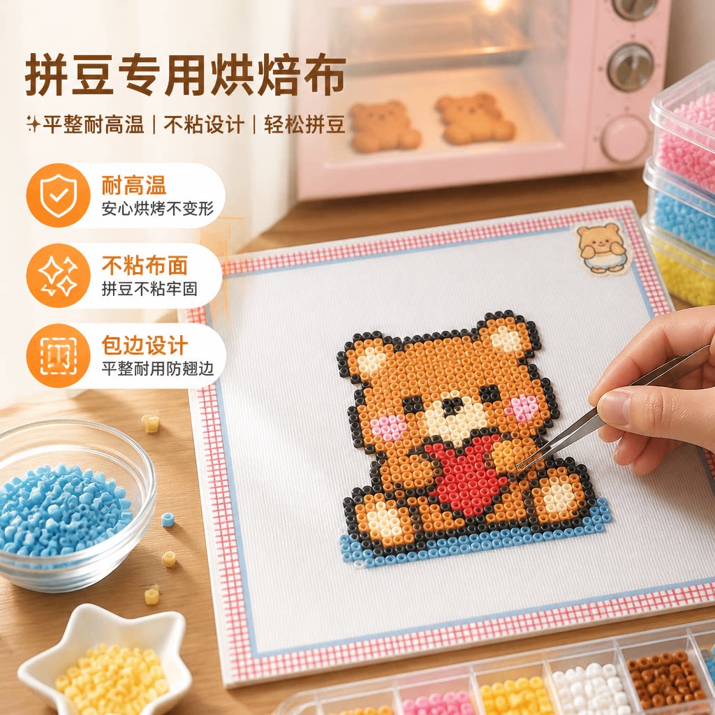 包边拼豆烘焙布耐高温透光柔软