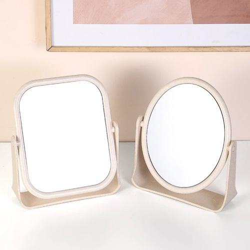 双面旋转梳妆镜台式简约化妆折叠