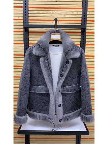 秋冬款男士水貂绒短款夹克青年毛毛双面穿皮衣欧货流行休闲外套潮