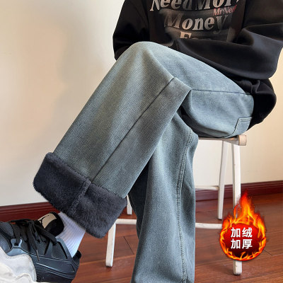 Jorxe玖喜纽扣长裤秋冬牛仔裤子