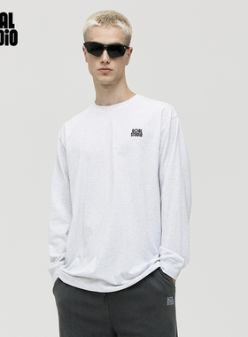 GOALSTUDIO 圆领套头经典双层长袖T恤2025秋冬季潮流休闲百搭卫衣