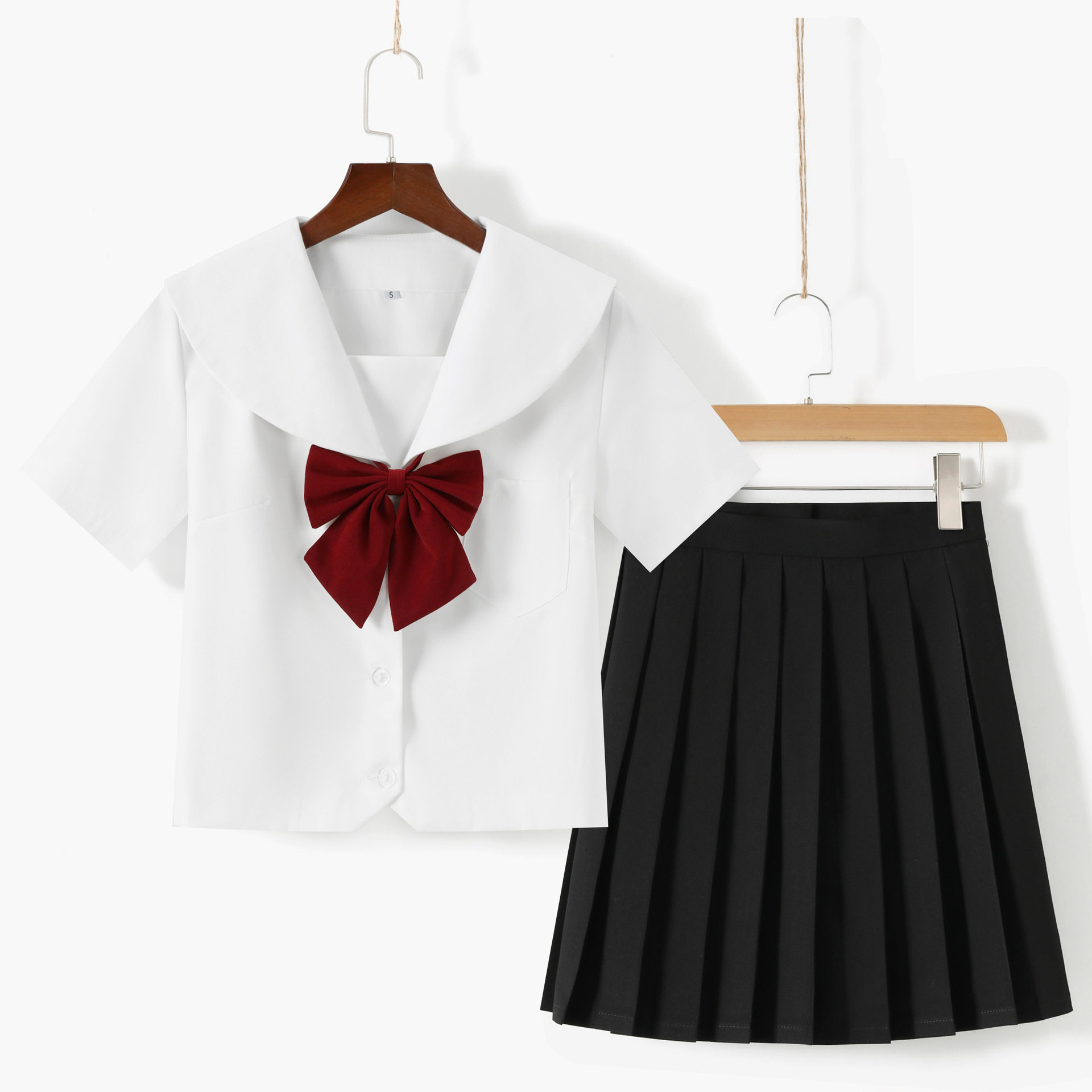 厂家日系白无本关东关西襟正统jk制服套装基础款学院风水手服