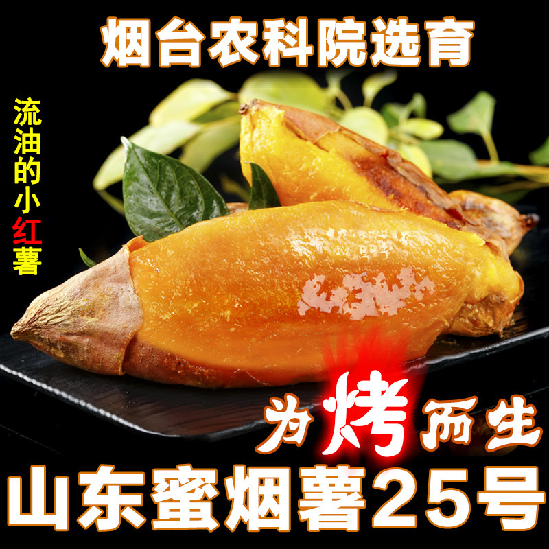山东沙地蜜薯糖心小红薯烟薯25号农家番薯新鲜烤地瓜流油红心包邮