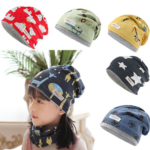 堆堆帽春秋款护耳十万个乐芽纯棉