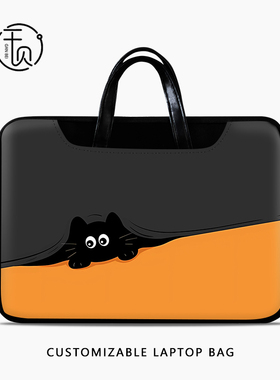 卡通可爱笔记本手提电脑包女适用苹果macbookpro16内胆包联想小新air15点6寸华为matebook14防震收纳包保护套