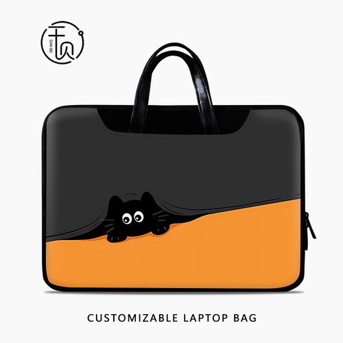 卡通可爱笔记本手提电脑包女适用苹果macbookpro16内胆包联想小新air15点6寸华为matebook14防震收纳包保护套