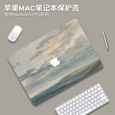 油画风2025款适用macbookpro16保护壳M4苹果mac笔记本macbookair13电脑套pro14英寸配件M3透明贴纸15硅胶膜M2