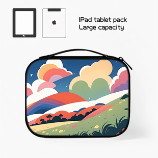 高级感平板收纳包适用苹果ipad11代小米6s华为matepad11.5S电脑Pro13英寸手提SE内胆包air7键盘袋mini6保护套