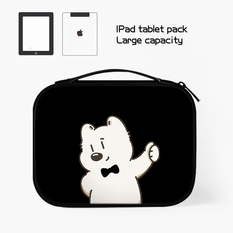 可爱小狗平板收纳包适用苹果ipad10小米华为matepad11.5S电脑Pro12.9英寸手提SE内胆包air6键盘袋mini7保护套