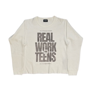 HEAVENKNOWS NEW VINTAGE 450G 华夫格修身打底长袖卫衣 WORK FOR