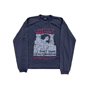 HEAVENKNOWS NEW VINTAGE 230G 洗水做旧下摆卷边长袖 WorkToday