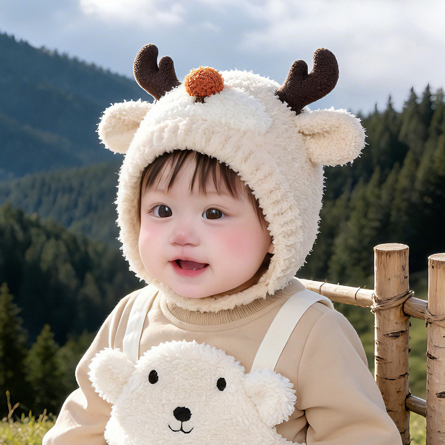 儿童帽子冬季可爱超萌婴儿毛绒护耳帽男宝宝小女孩保暖针织毛线帽,童装/婴儿装/亲子装,帽子,淘宝优惠券,粉丝福利购,淘宝优惠卷