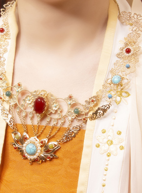 珍珠玛瑙敦煌异域风璎珞汉服配饰