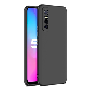 适用于vivos7e手机壳黑色磨砂s7E软壳voS7E外壳防摔硅胶男女全包边保护套S七e手机套vivo S7e外壳vivoV2031A