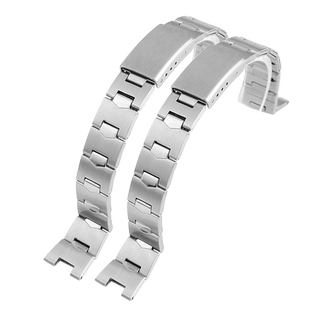 适配卡西欧casio女手表LTP-1241D-4A手表带 3363学生金属表链钢带