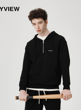 ANYVIEW品牌男装男士连帽衫宽松卫衣袋鼠口袋潮奢运动卫衣春秋新