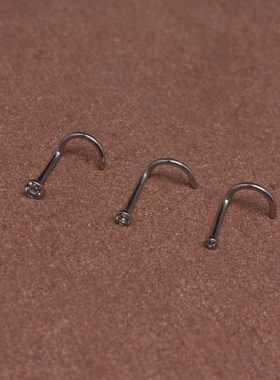 钛钢折弯粘钻鼻钉防刮防掉防过敏