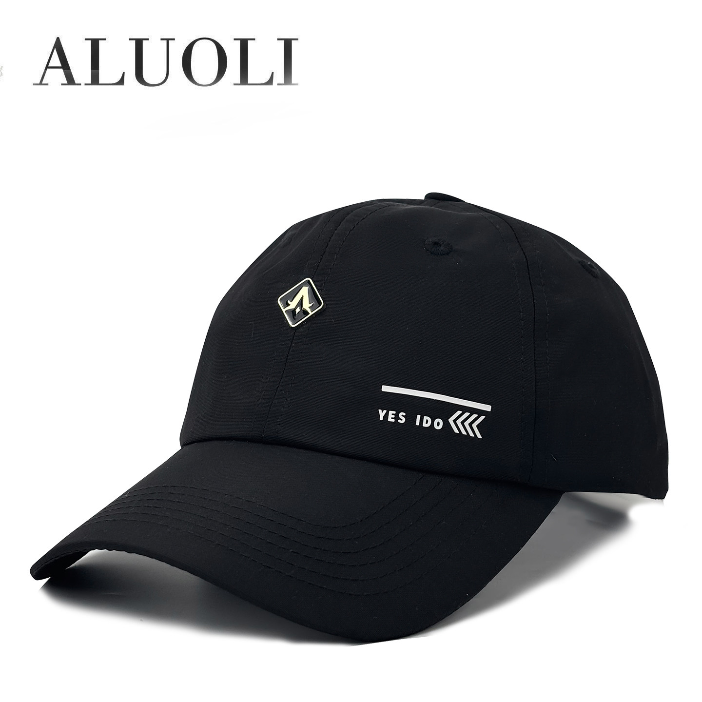 阿萝璃帽子男款鸭舌帽夏季薄款防晒棒球帽中年高端品牌速干遮阳帽