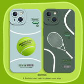 个性 网球手机壳适用苹果17air主题iphone15promax运动ip14 11高级感7小众se xs男潮8plus款 16夏日12套x