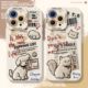 毛绒报纸小狗适用iphone17promax手机壳16猫咪ip15苹果14plus冬日13mini氛围感12情侣11标签x男xr高级xs女air
