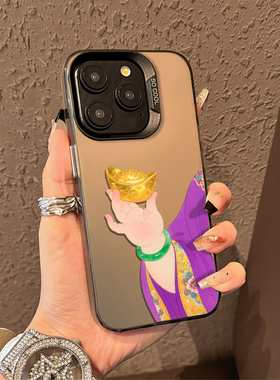 金元宝适用iQOO15手机壳neo10Pro+招财z9turbo一加13T发财12新款11R男生7彩银2新年8财神爷6国风1+ace5至尊3v