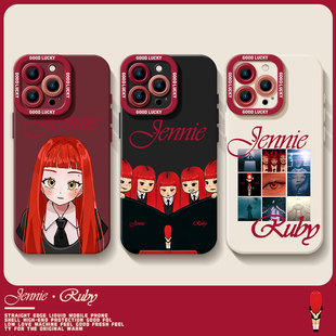 Jennie适用ruby小米15手机壳14pro应援turbo3红米k80同款k70至尊blackpink金珍妮11ultra专辑note12周13边k60