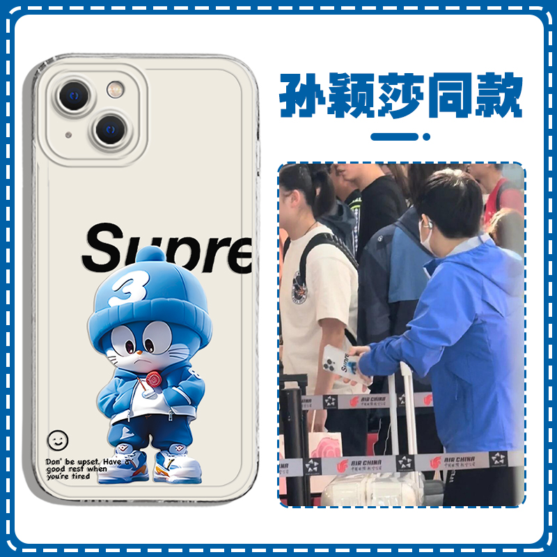 孙颖莎同款手机壳适用turbo4pro小米15哆啦A梦14莎莎新款civi3红米k80莎头k70至尊11主题note13周边12卡通k60