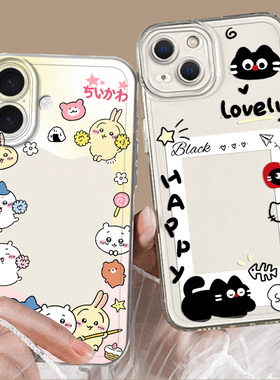 chiikawa适用小米17promax手机壳15黑猫14拍立得13套10s相框note12Pro+红米k90k80至尊版k70k60k50可放小卡11