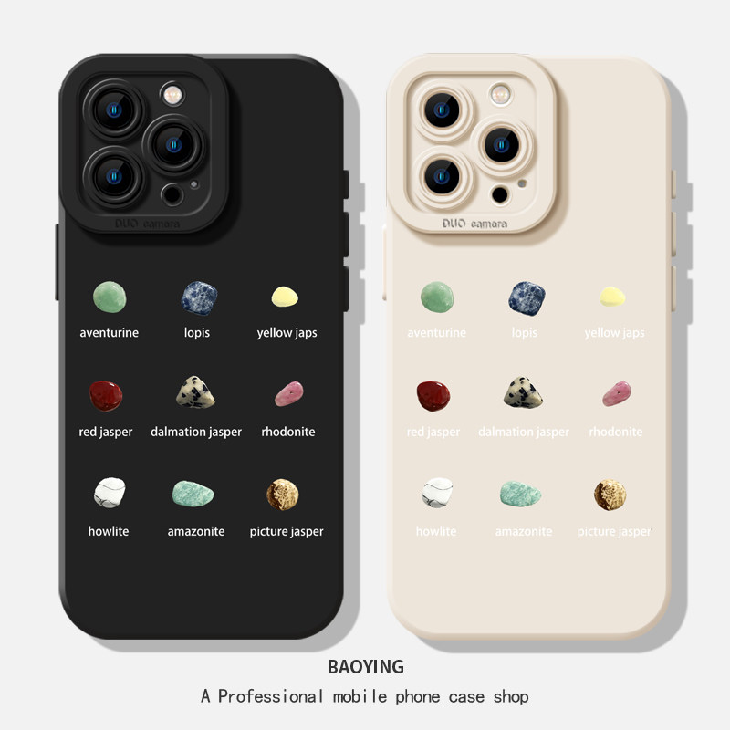 简约创意陨石适用苹果18promax手机壳iphone17宝石ip16小众15plus个性14mini套13新款12/11透明x全包xr高级xs