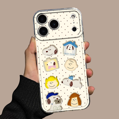 可爱史努比透明适用华为手机壳
