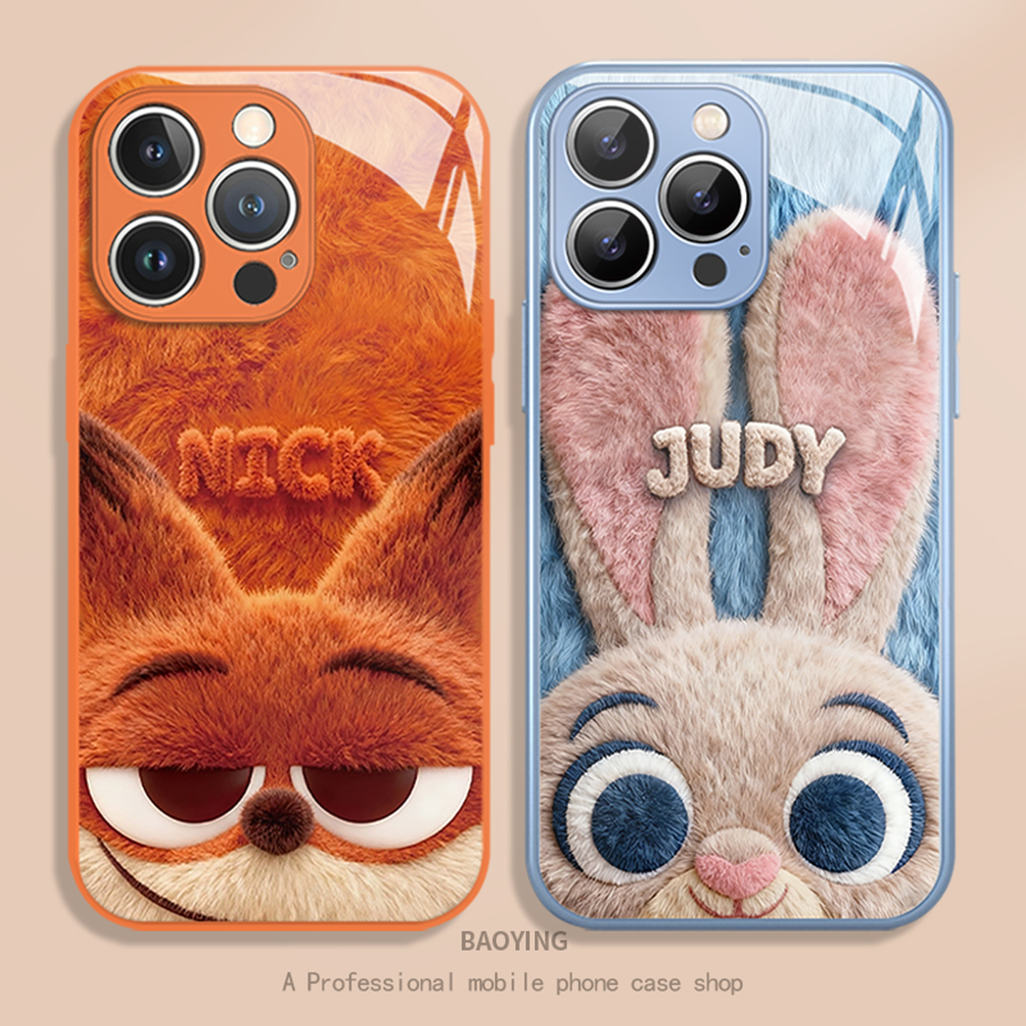 毛绒尼克狐朱迪适用iQOO手机壳