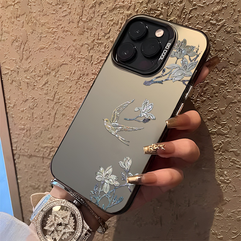 玉兰花适用苹果15手机壳