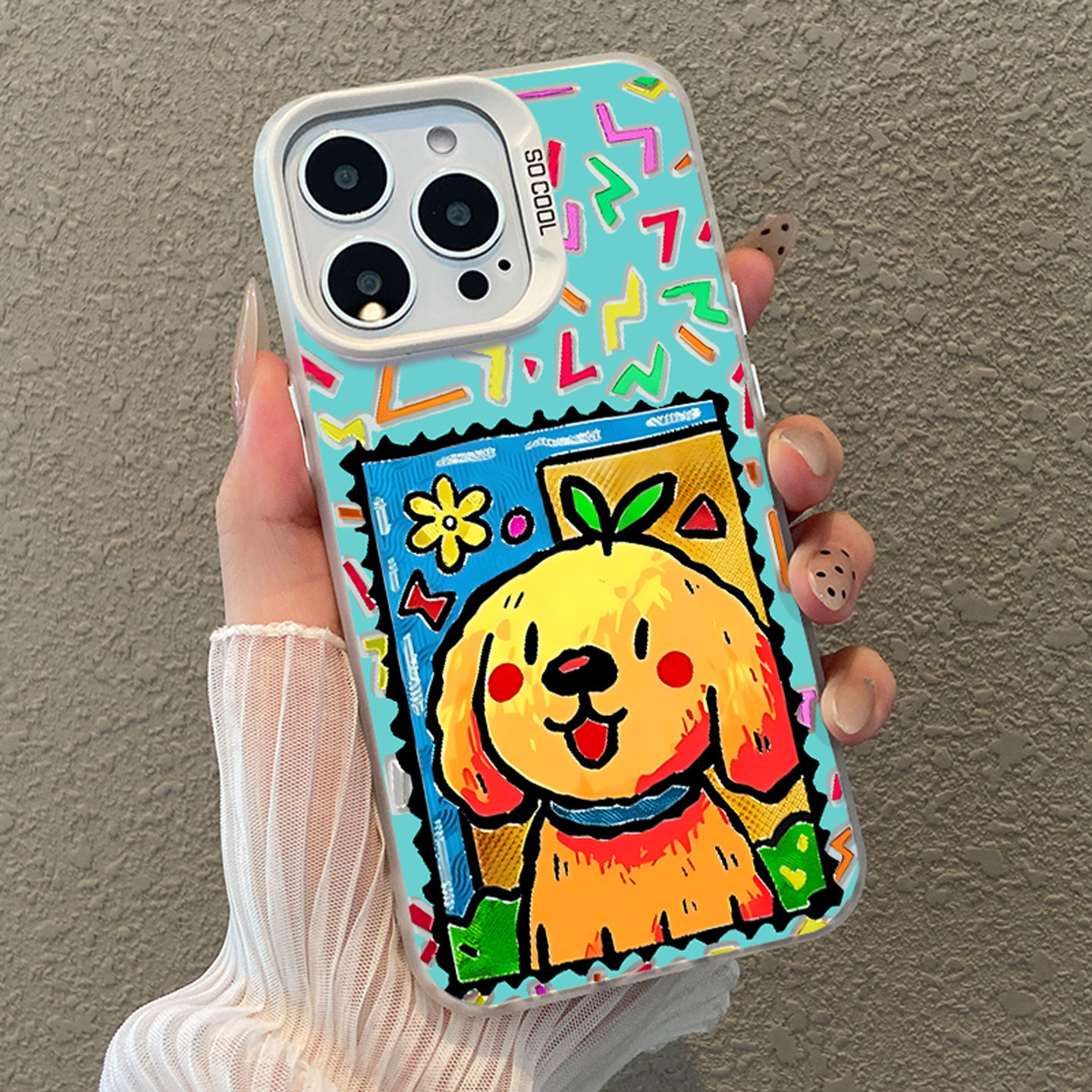 涂鸦小狗适用华为mate80手机壳pura70promax新款nova15pro+猫咪60可爱50e情侣p40好看30高级感14/13/12/11/10