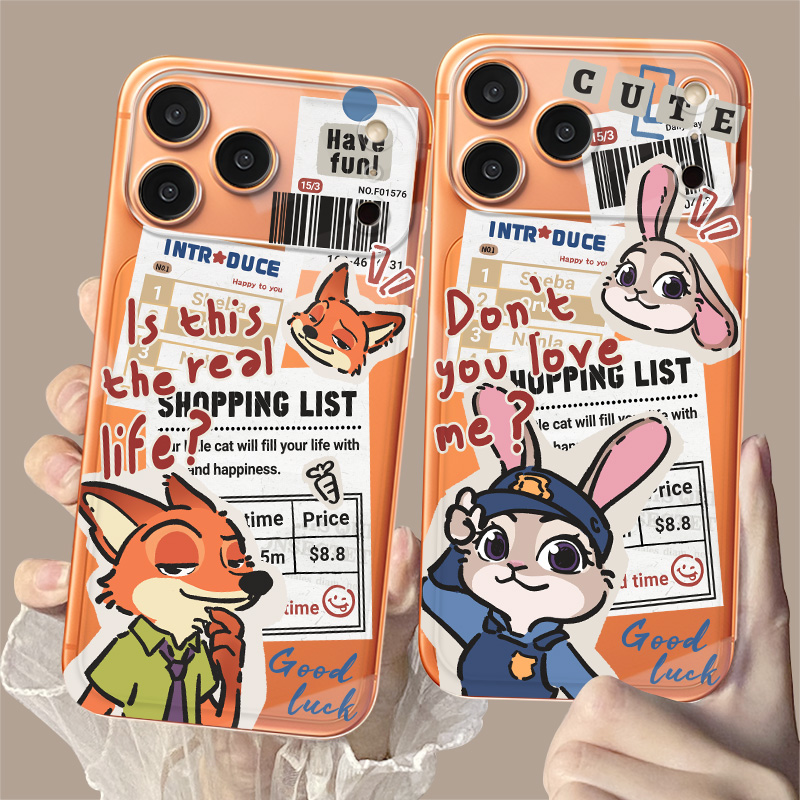 报纸尼克朱迪适用苹果手机壳