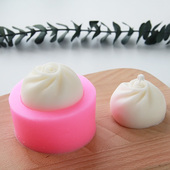 包子小笼包蒸蒸日上diy香薰蜡烛手工皂巧克力黏土烘焙硅胶模具