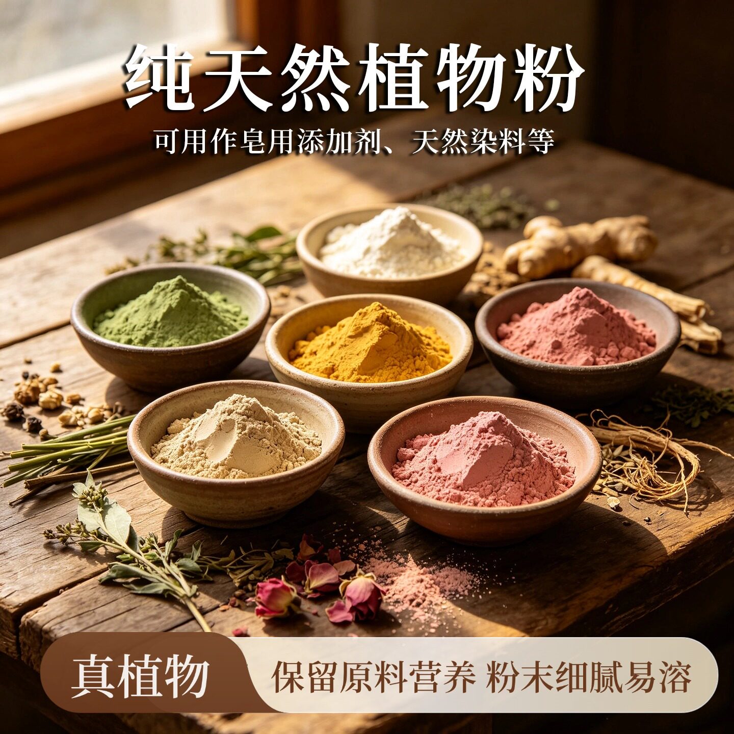 天然植物粉手工皂diy渲染皂冷制皂调色化妆品上色颜料色素添加剂