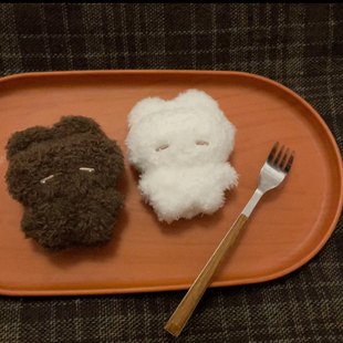 瞌睡兔咖啡兔毛绒玩偶挂件包包配饰