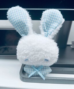可爱毛绒软萌安抚兔卡通挂件玩偶甜美日系解压天使小兔