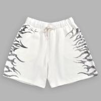 darcsport American trendy printed looped cotton shorts, elastic men's and women's universal casual fitness five-point pants thumbnail 2