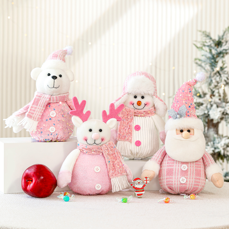 平安夜礼物圣诞节针织束口苹果袋