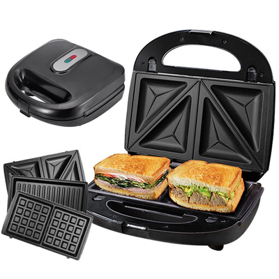 家用轻食早餐三明治机华夫饼烤面包吐司sandwichmaker 3in1