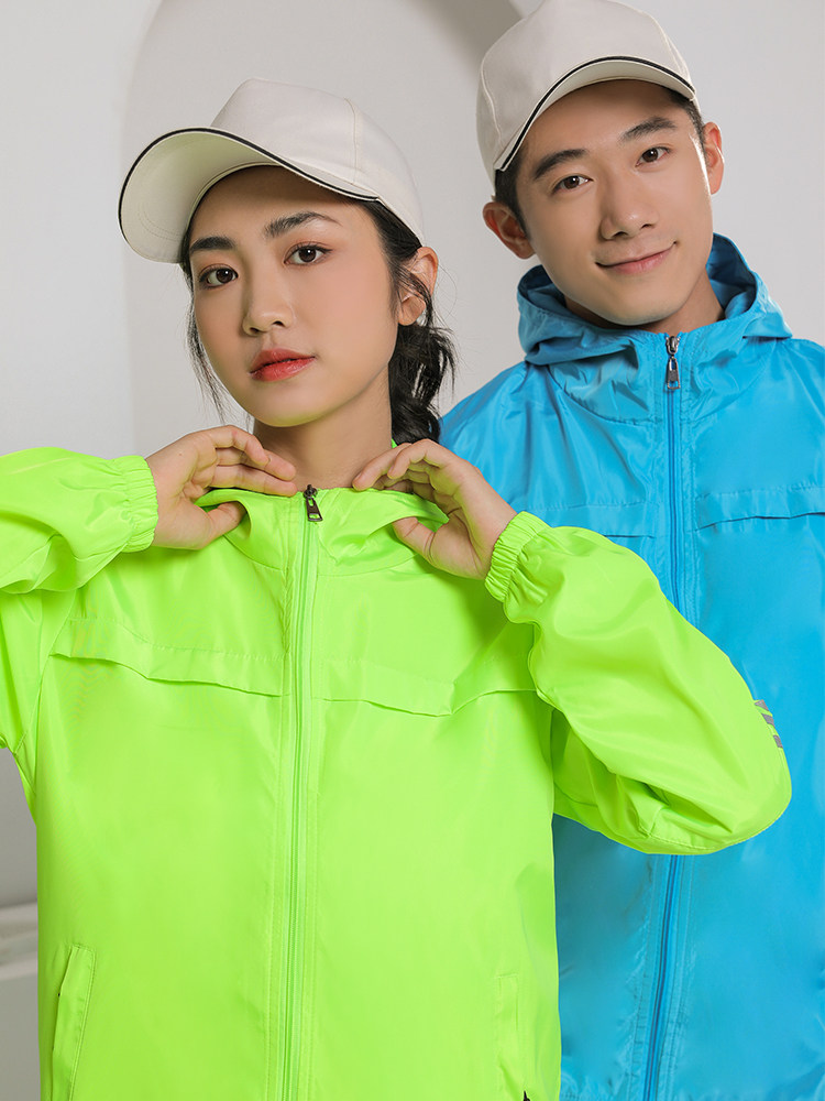 AUTUMN AND WINTER REFLECTIVE STRIP WINDBREAKER ZIPPER JACKET CUSTOM OVERALLS WINDPROOF AND WATERPROOF JACKET OVERALLS UNIFORMS PRINTED LOGO