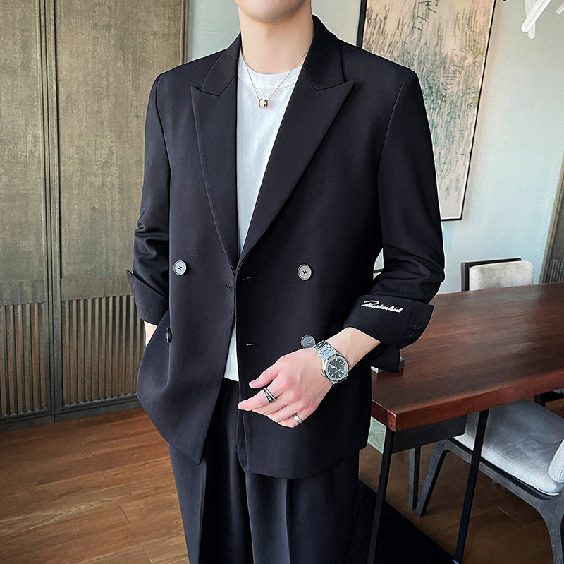 宽松休闲垂感男士西服两件套1606-9036-P190,男装西服套装,星座1606